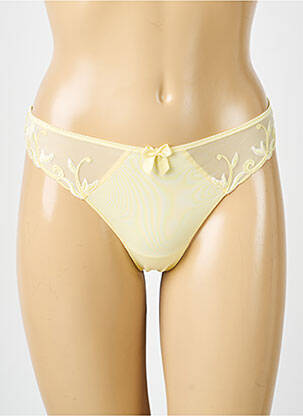 Tanga stretch jaune SIMONE PERELE femme
