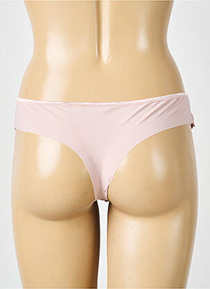 Tanga tissage satiné rose SIMONE PERELE femme