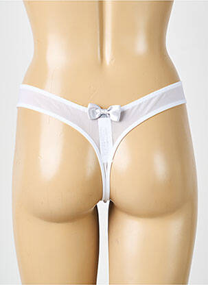 Tanga stretch blanc PASSIONATA femme
