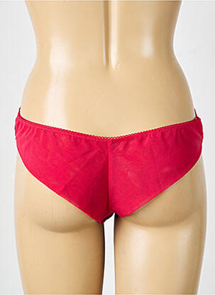 Tanga effet matière satinée rouge SIMONE PERELE femme