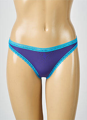 Tanga tanga bleu PASSIONATA femme