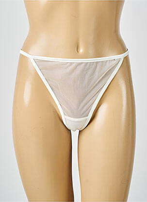 String stretch blanc IMPLICITE femme