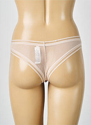 Tanga broderie beige PASSIONATA femme