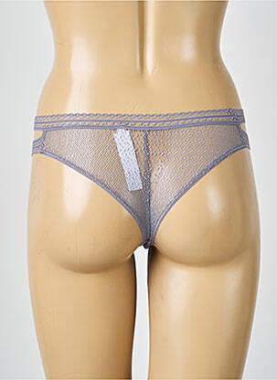 Tanga broderie violet PASSIONATA femme