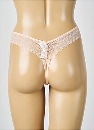 Tanga micro fibres rose PASSIONATA femme