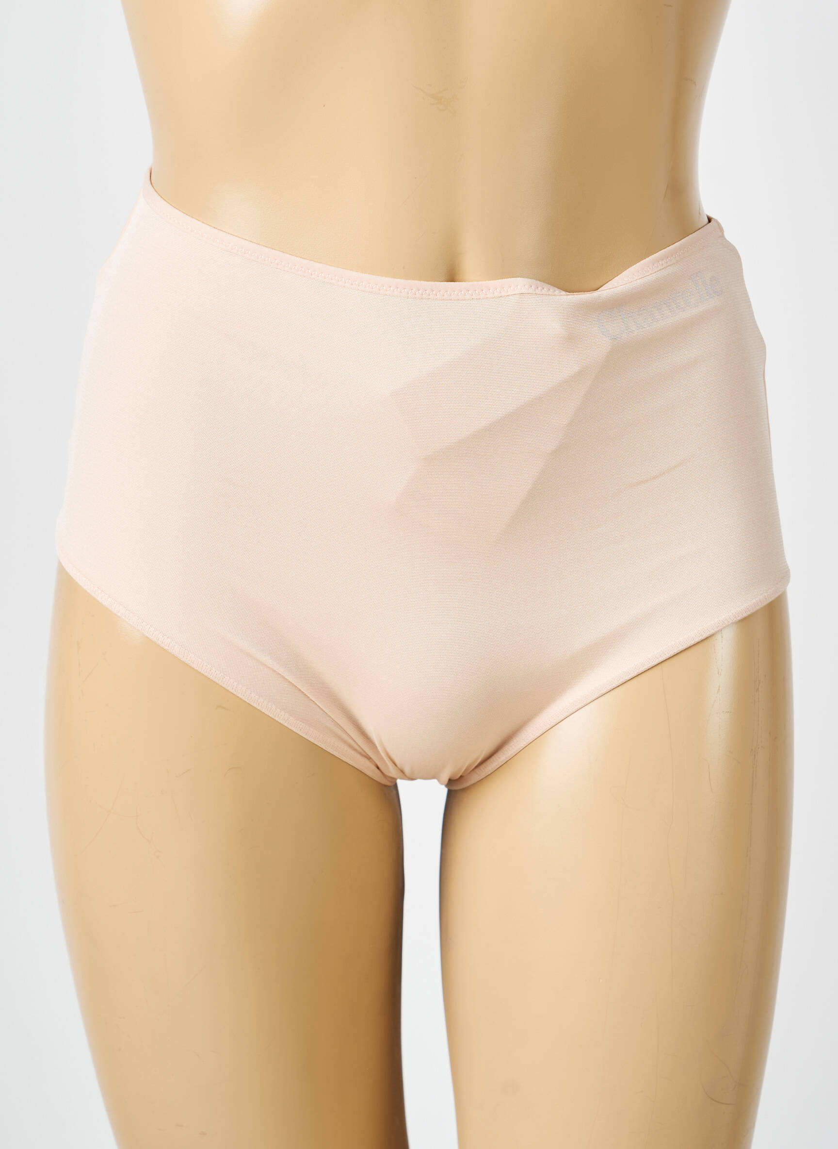 Culotte haute effet matière satinée beige CHANTELLE femme