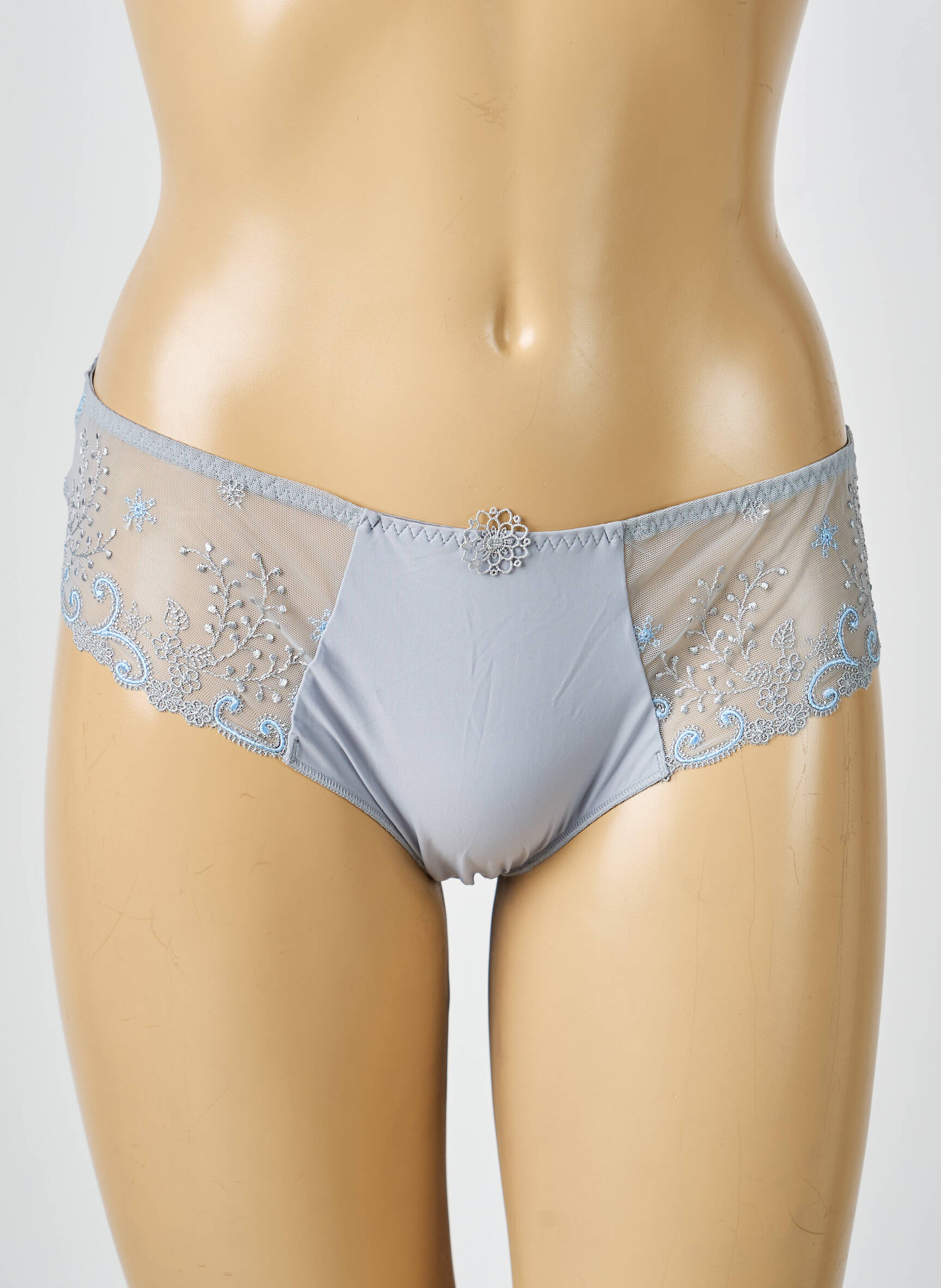 Culotte tissage satiné gris SIMONE PERELE femme
