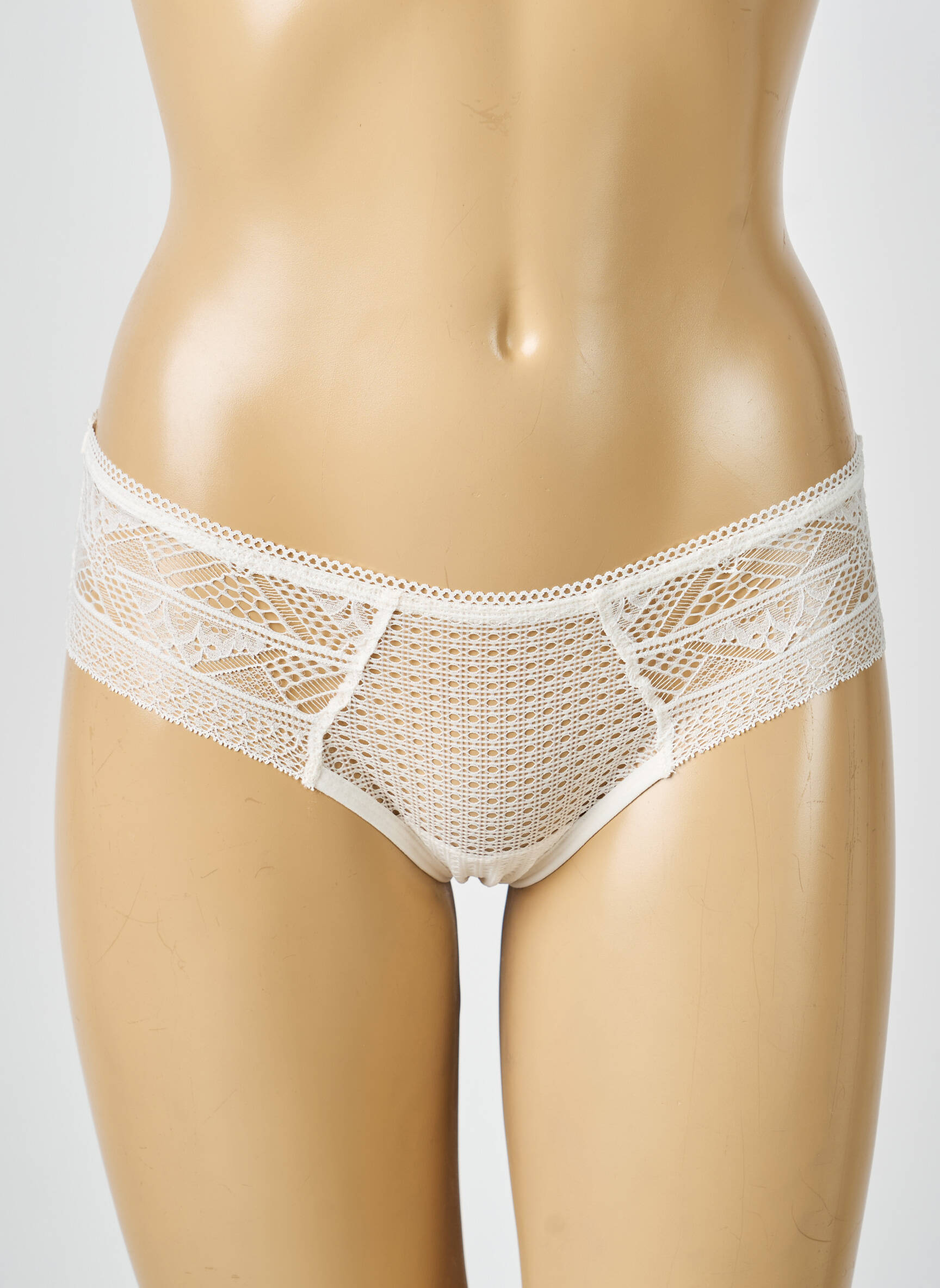 Shorty effet matière satinée beige PASSIONATA femme