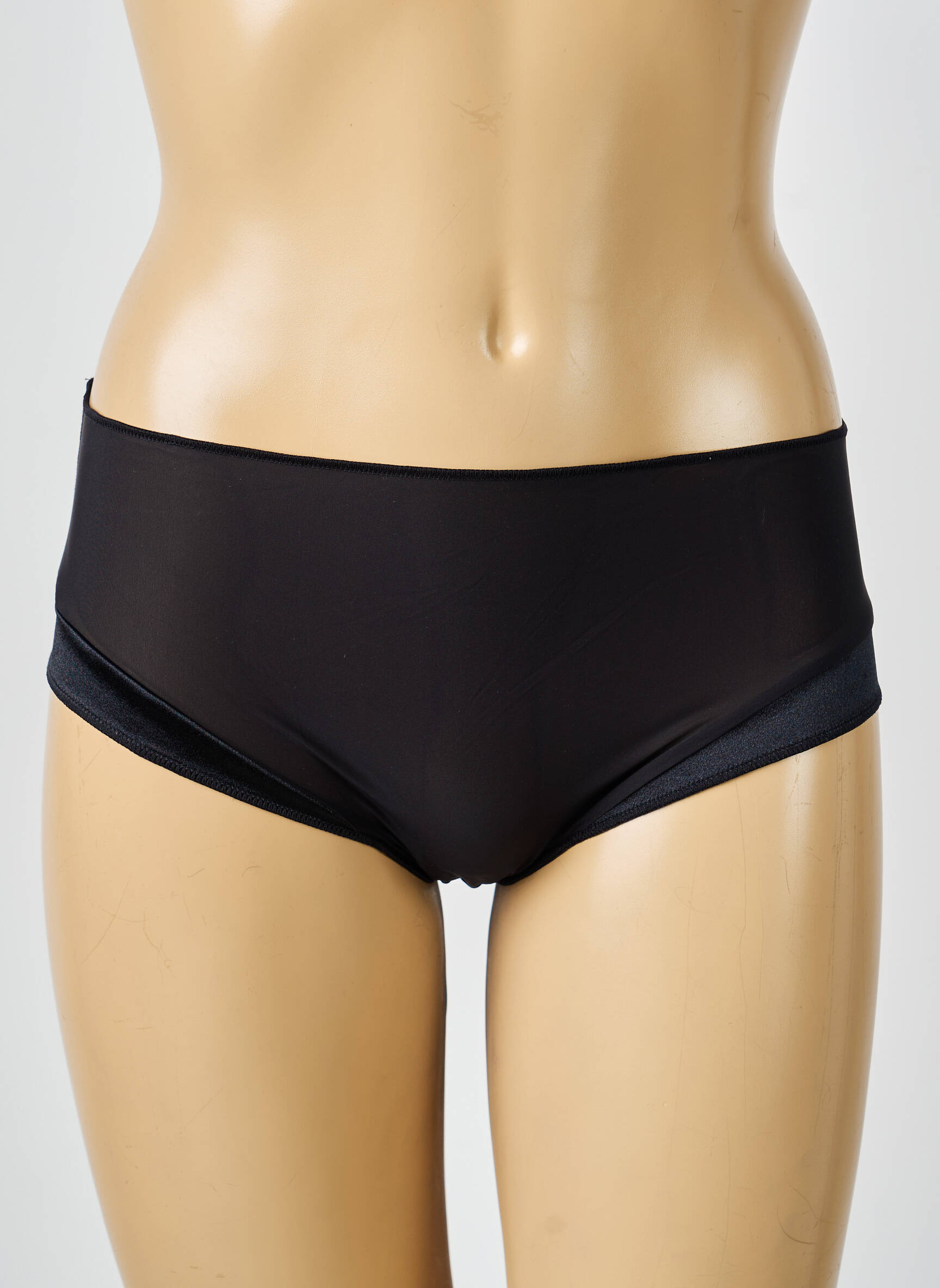 Shorty effet matière satinée noir IMPLICITE femme