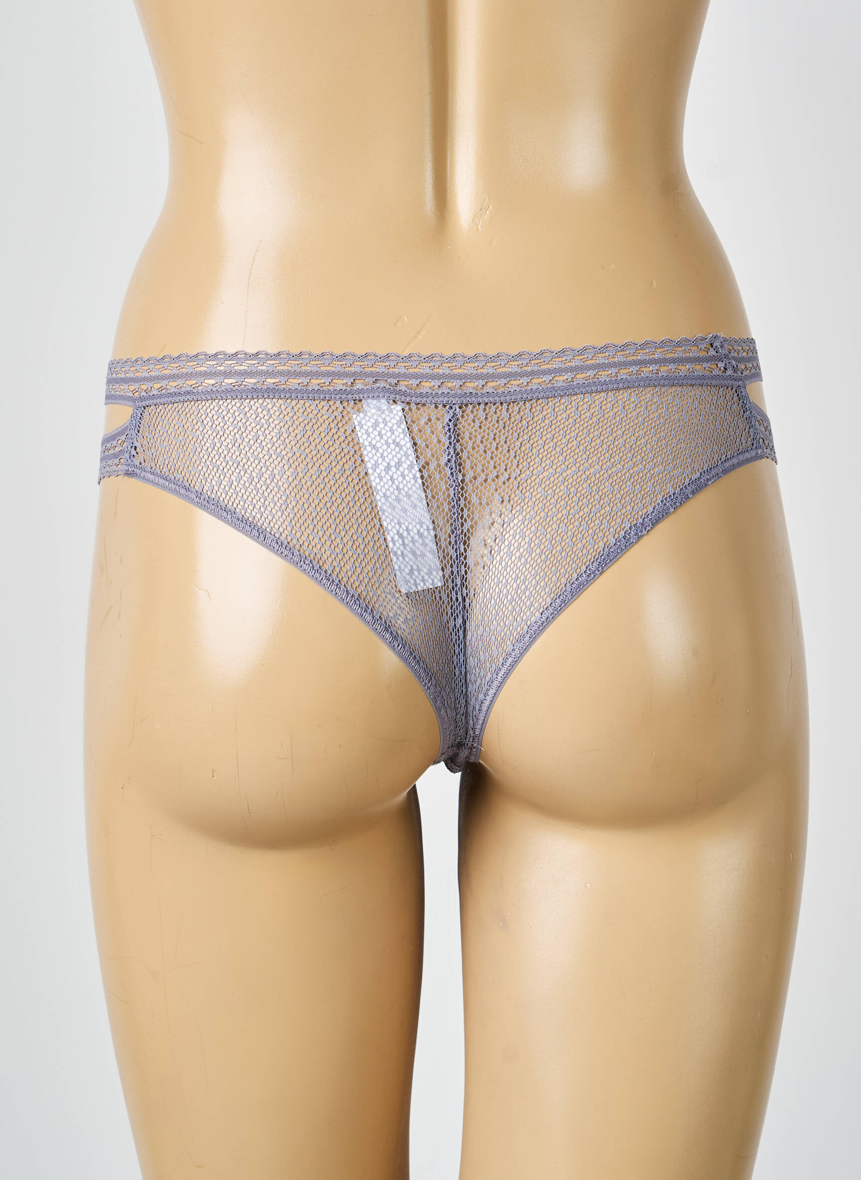 Tanga broderie violet PASSIONATA femme