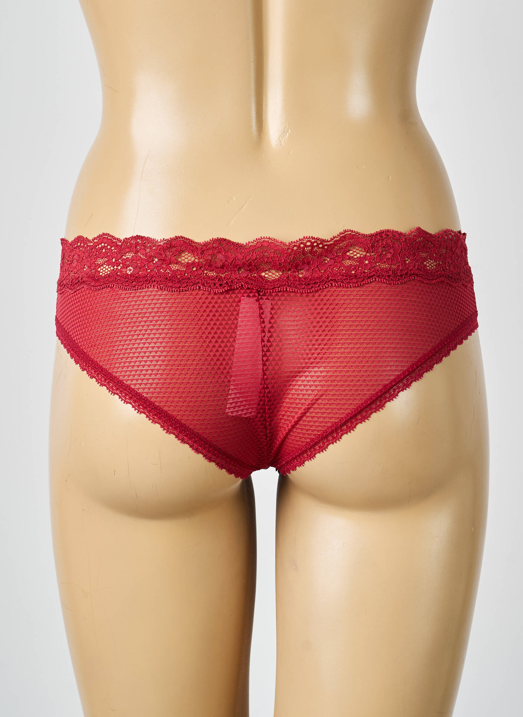 Culotte tissage dentelle rouge PASSIONATA femme