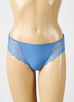 Culotte effet matière satinée bleu SIMONE PERELE femme