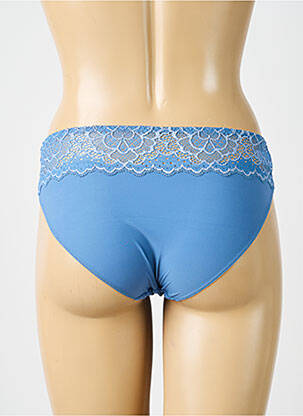 Culotte effet matière satinée bleu SIMONE PERELE femme
