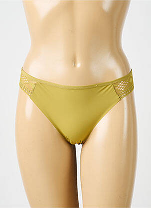 Tanga stretch vert PASSIONATA femme