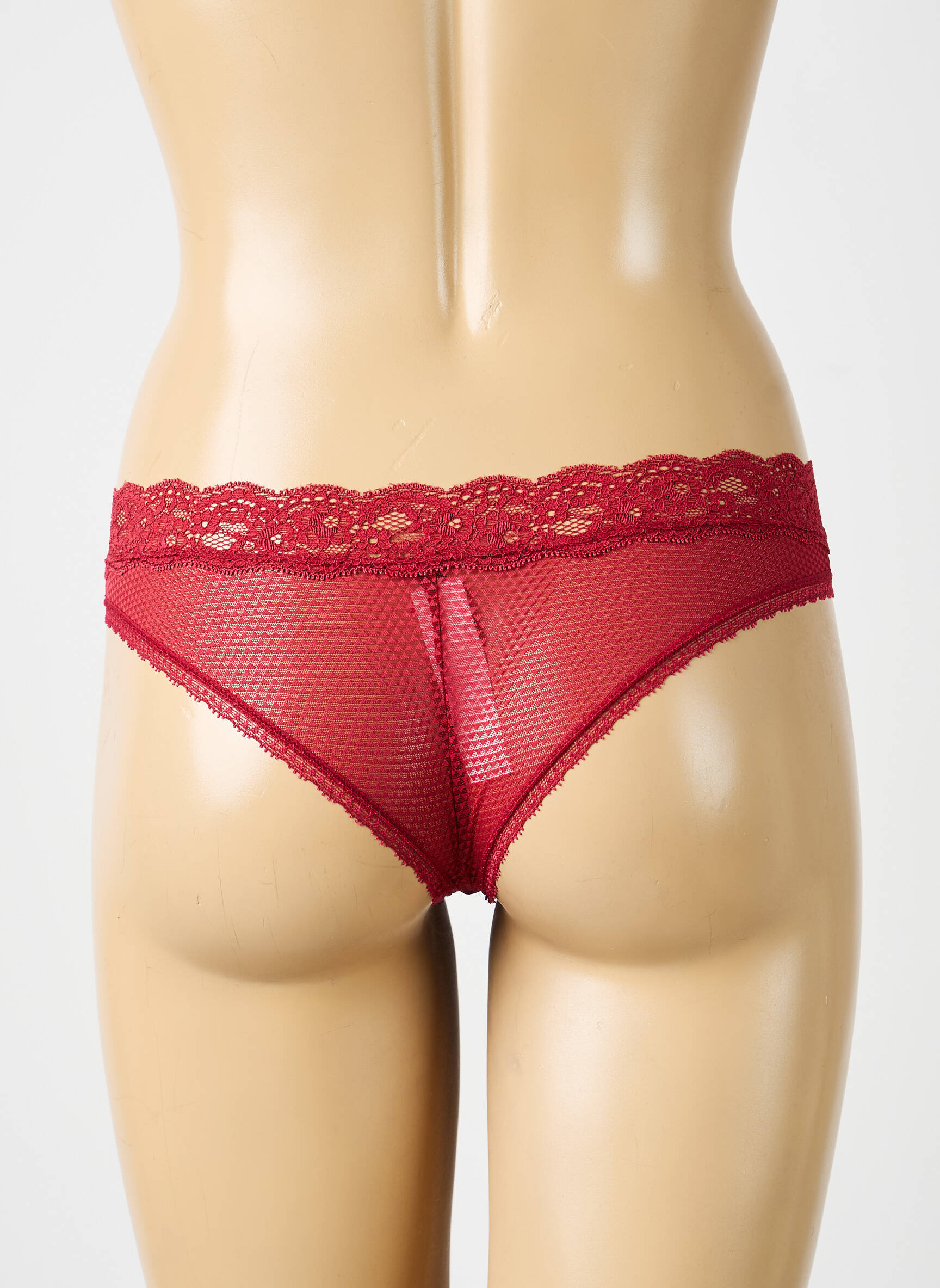 Culotte tissage dentelle rouge PASSIONATA femme