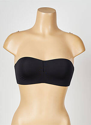 Soutien-gorge effet matière satinée haut bandeau noir PASSIONATA femme