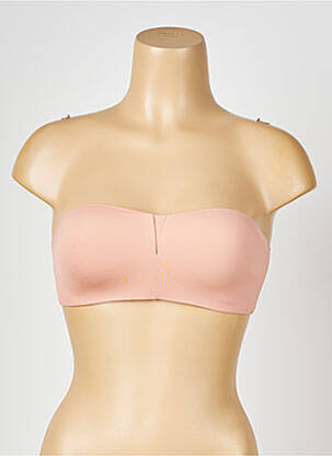 Soutien-gorge effet matière satinée haut bandeau rose PASSIONATA femme