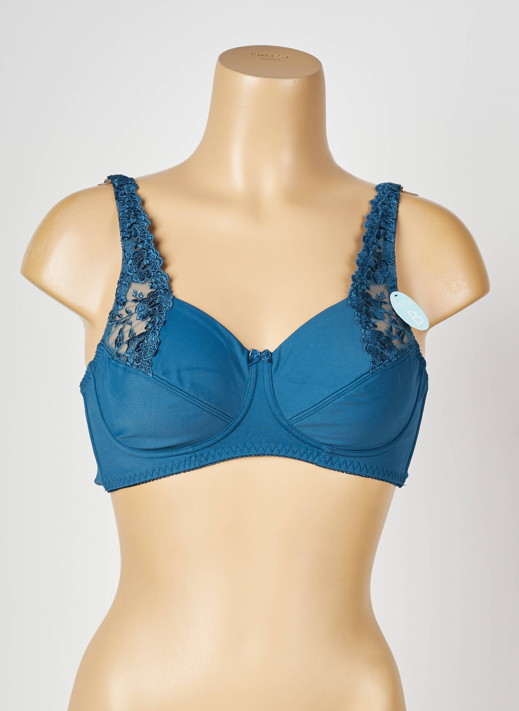 Soutien-gorge effet matière satinée haut soutien-gorge emboitant bleu DAMART femme