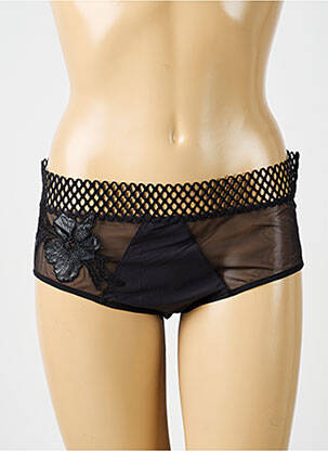 Shorty tissage satiné noir CHANTELLE femme
