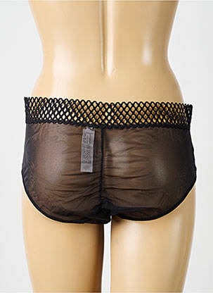 Shorty tissage satiné noir CHANTELLE femme