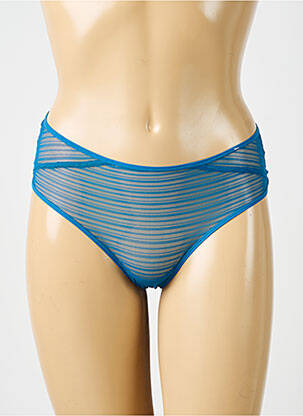 Shorty effet matière satinée bleu SIMONE X SIMONE PÉRÈLE femme