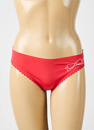 Culotte effet matière satinée rouge PASSIONATA femme