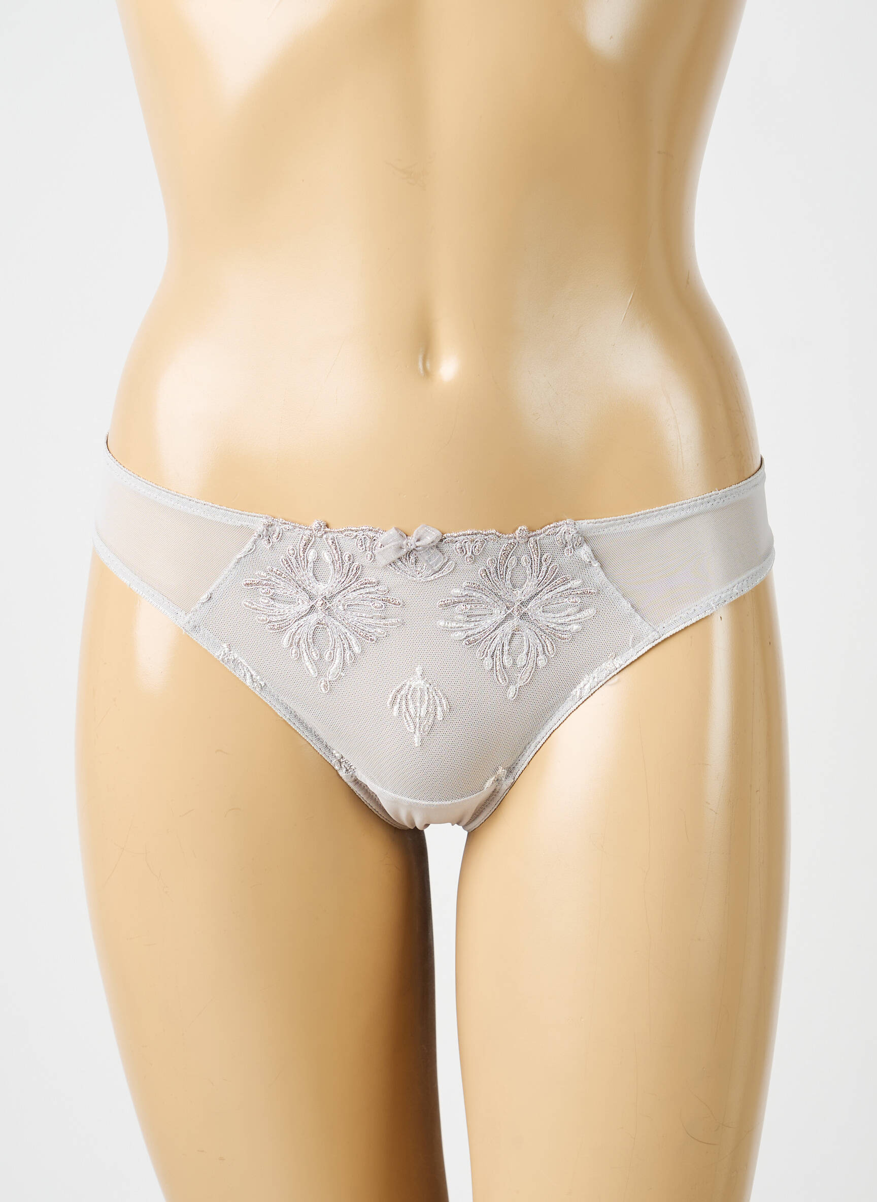 Tanga stretch gris CHANTELLE femme