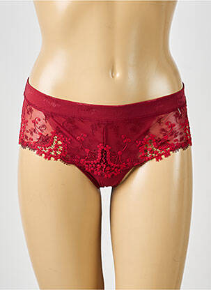 Shorty effet matière satinée rouge SIMONE PERELE femme
