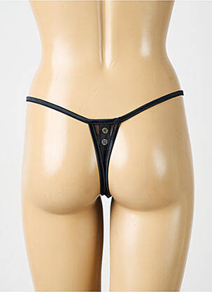 String effet matière satinée noir IMPLICITE femme