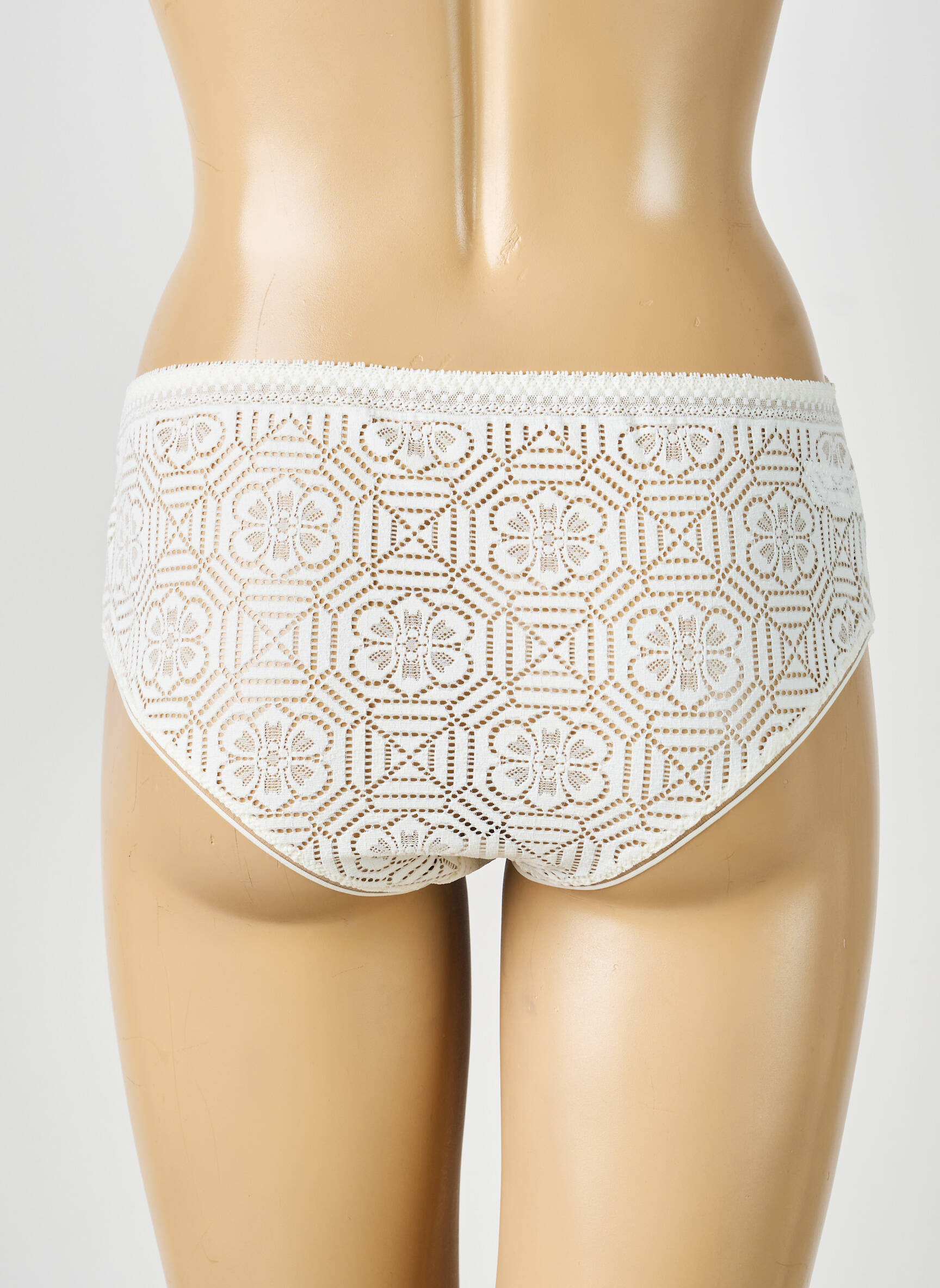 Culotte tissage dentelle beige SIMONE PERELE femme