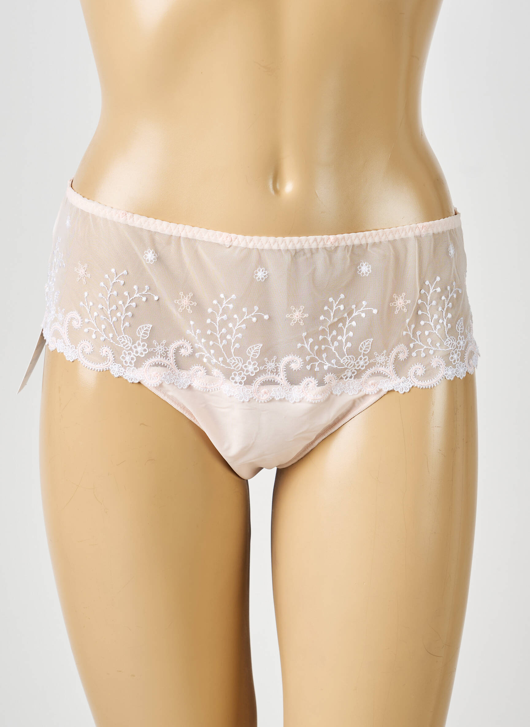 Shorty broderie rose SIMONE PERELE femme