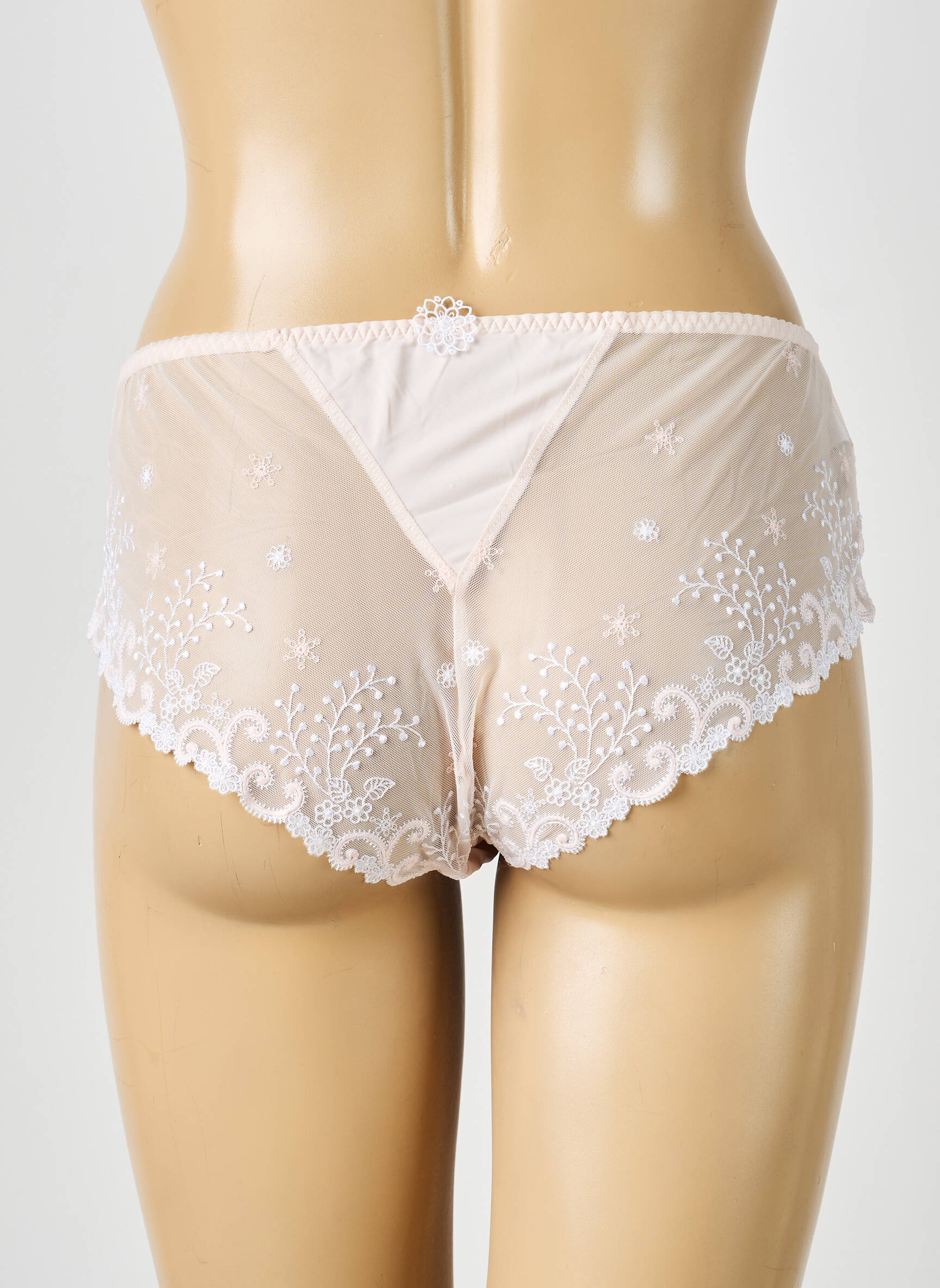 Shorty broderie rose SIMONE PERELE femme
