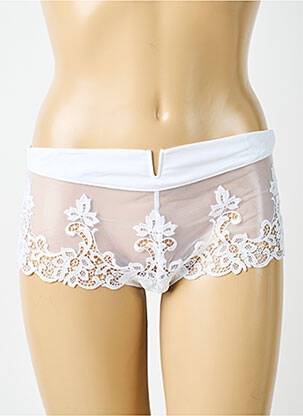 Shorty tissage satiné blanc SIMONE PERELE femme