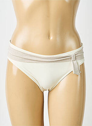 Culotte tissage satiné beige LOU femme