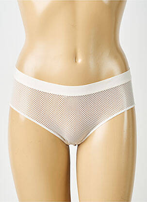 Culotte effet matière satinée beige PASSIONATA femme