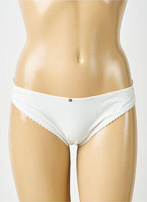 Culotte effet matière satinée blanc PASSIONATA femme