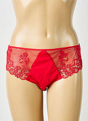 Culotte effet matière satinée rouge SIMONE PERELE femme