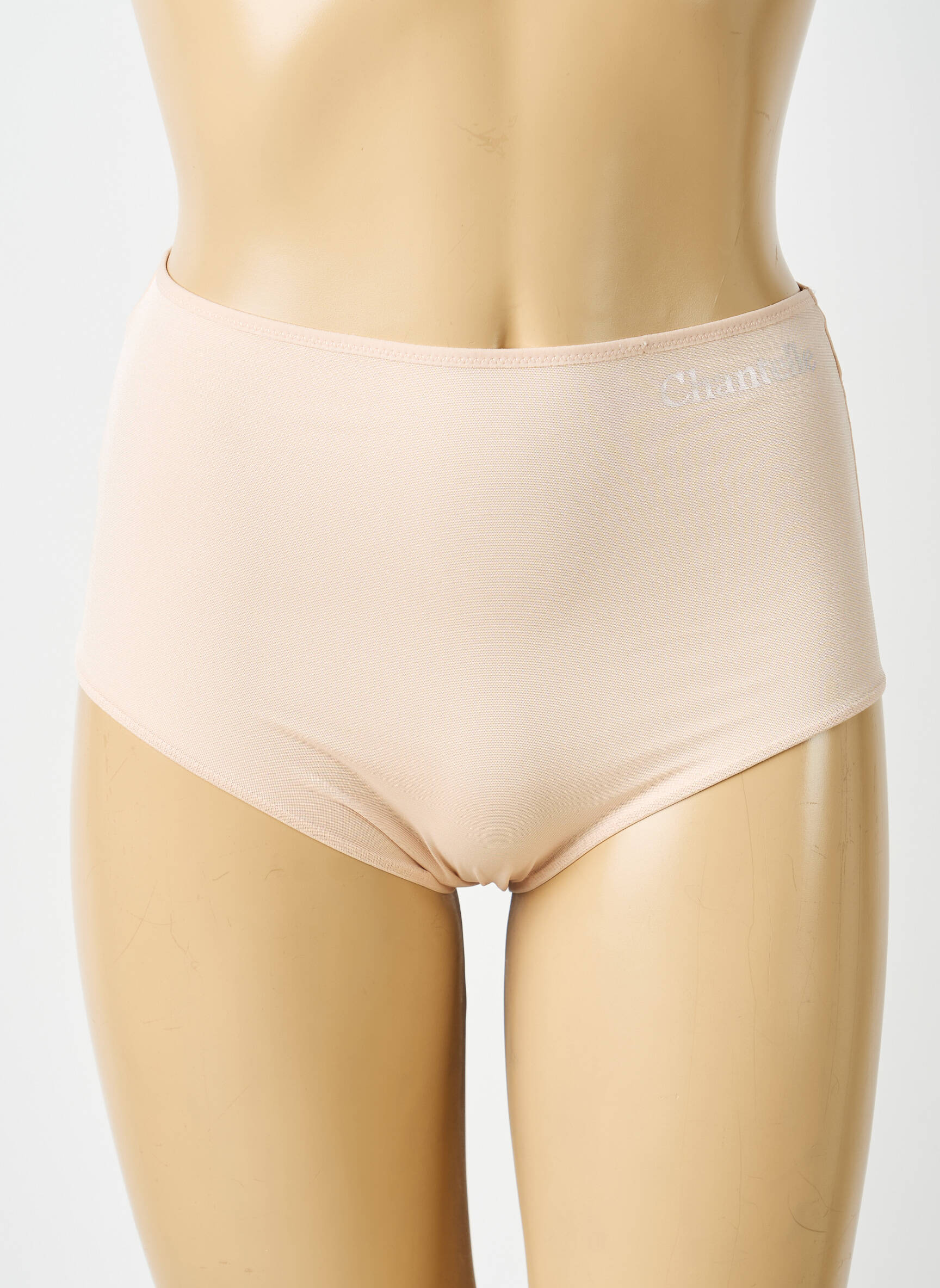 Culotte haute effet matière satinée chair CHANTELLE femme