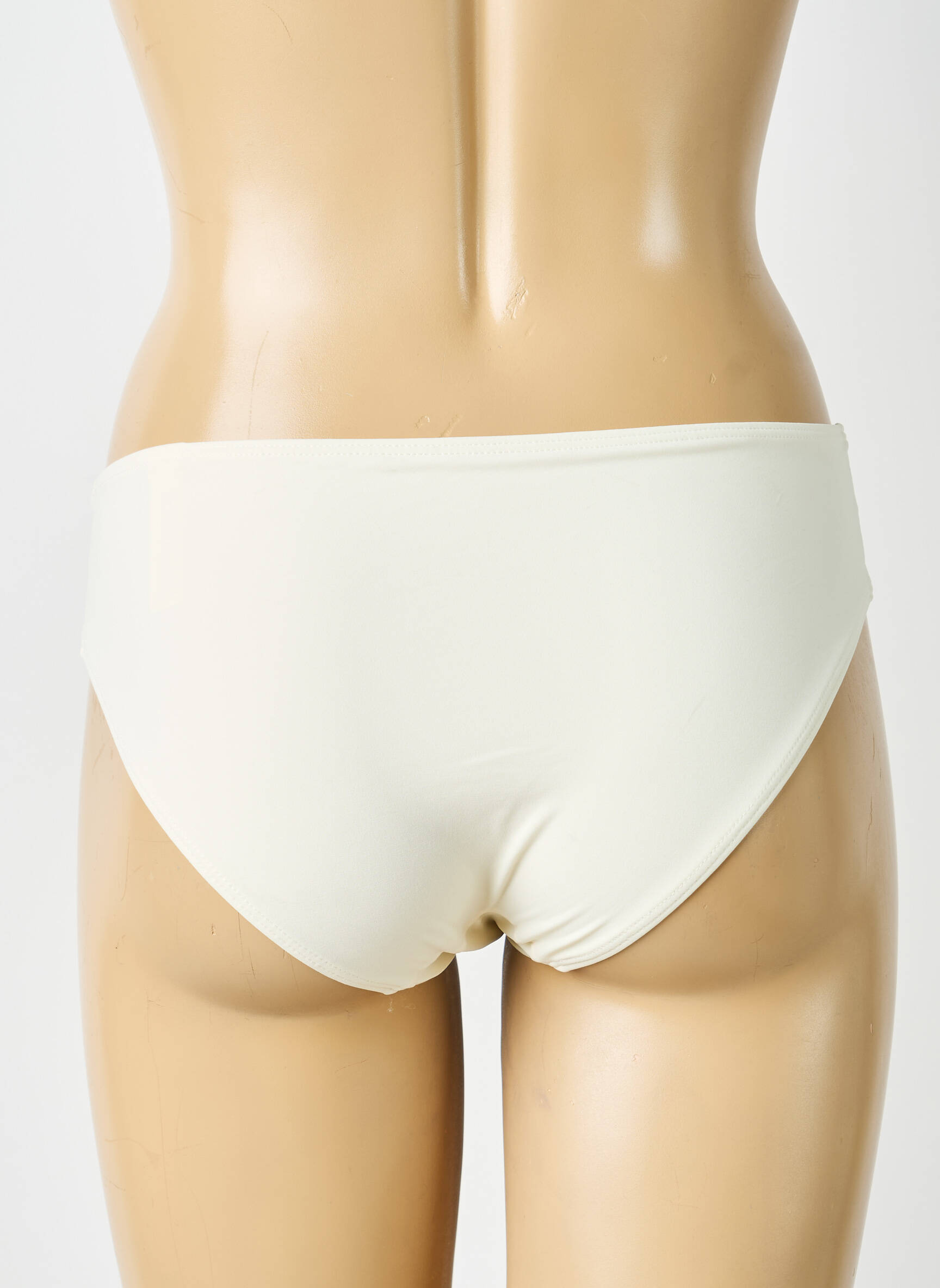 Culotte tissage satiné beige LOU femme