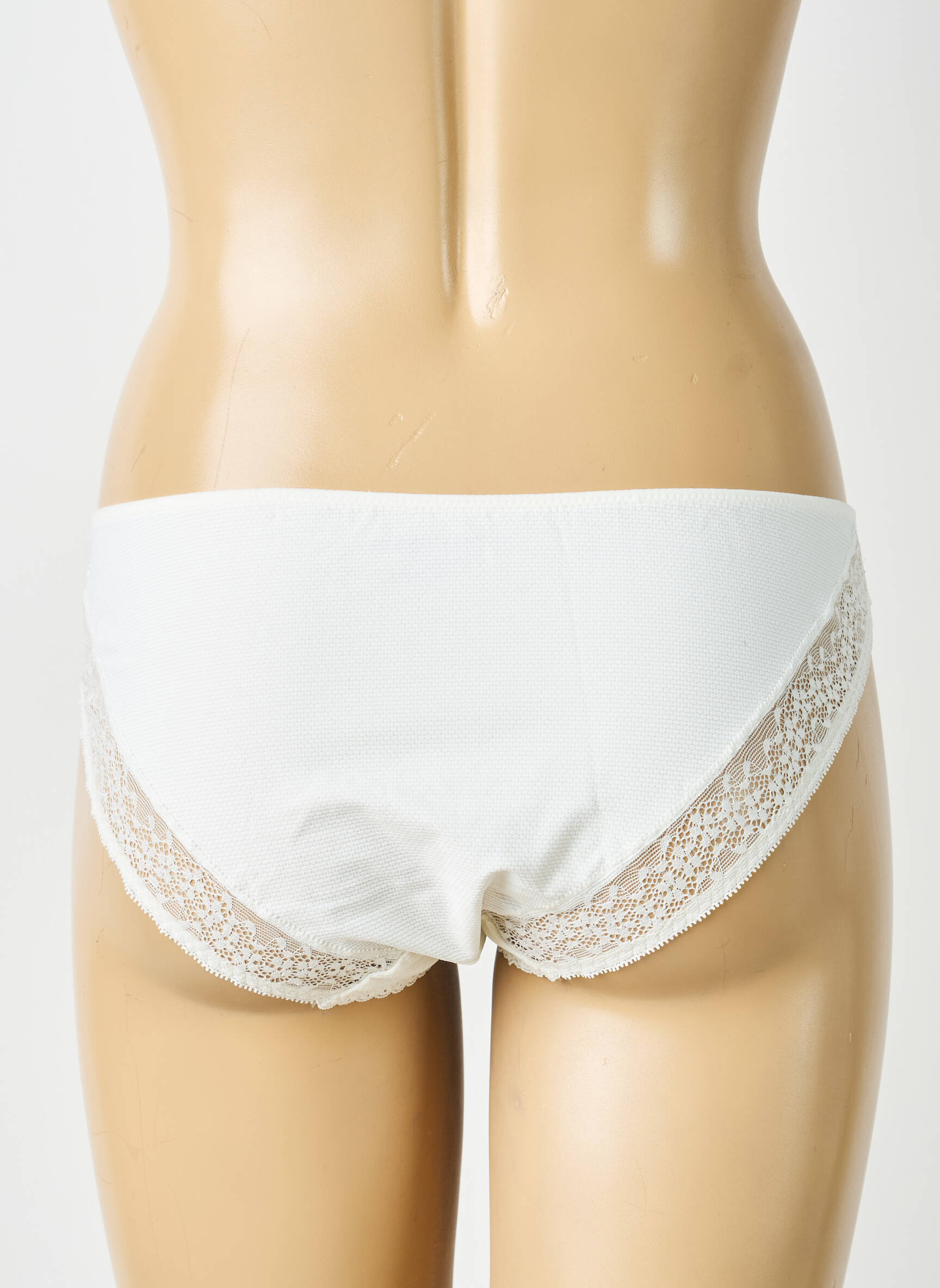 Culotte effet matière satinée blanc PASSIONATA femme