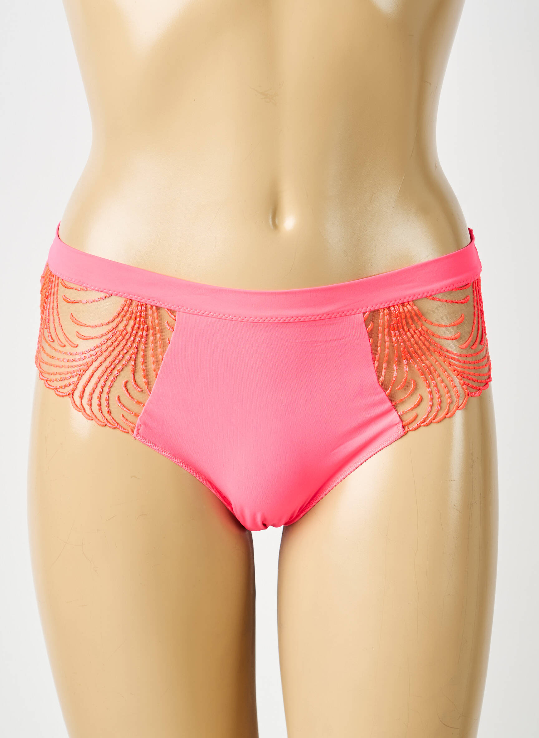 Culotte effet matière satinée rose SIMONE PERELE femme