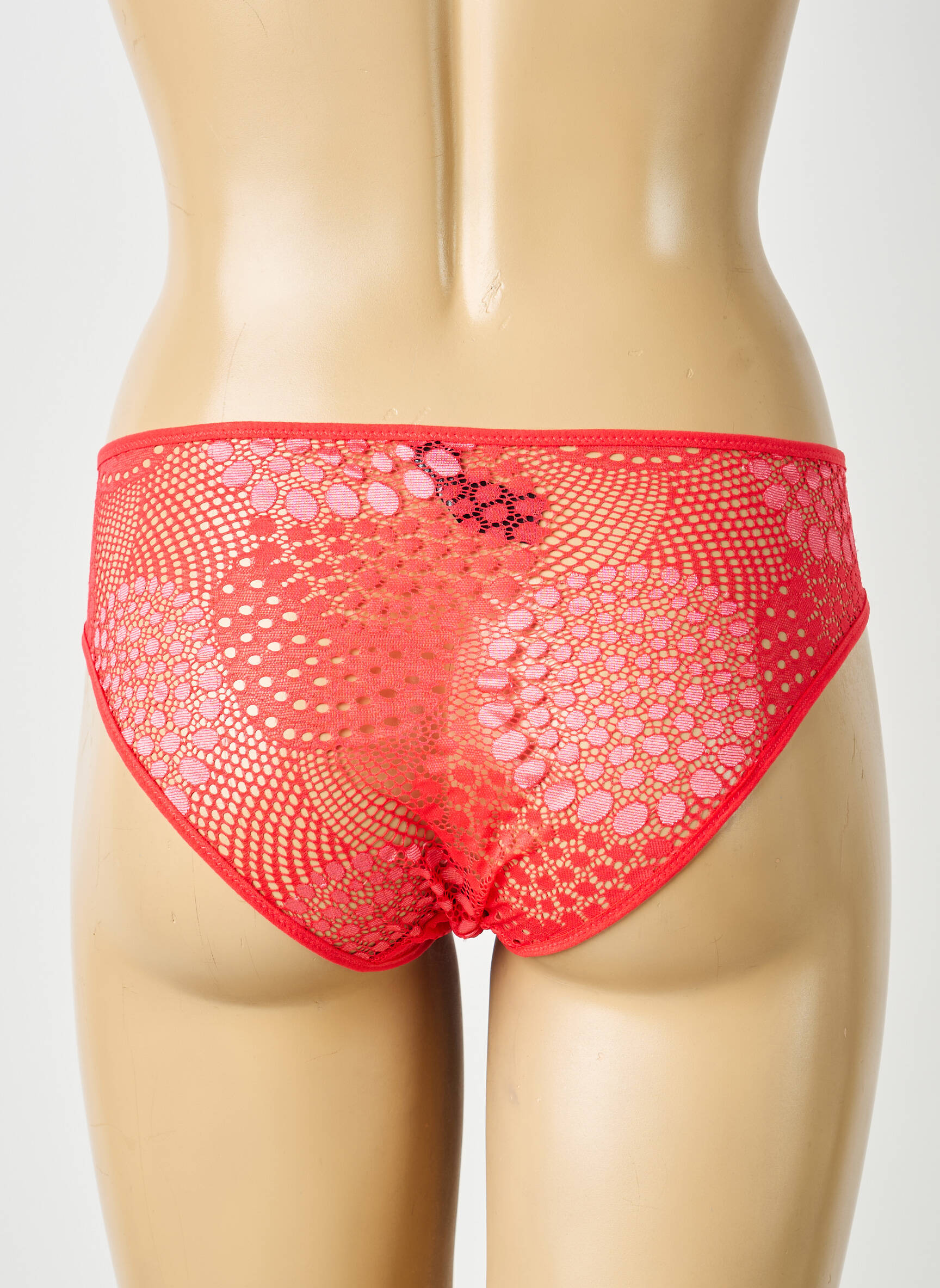 Culotte légère et transparente rouge IMPLICITE femme