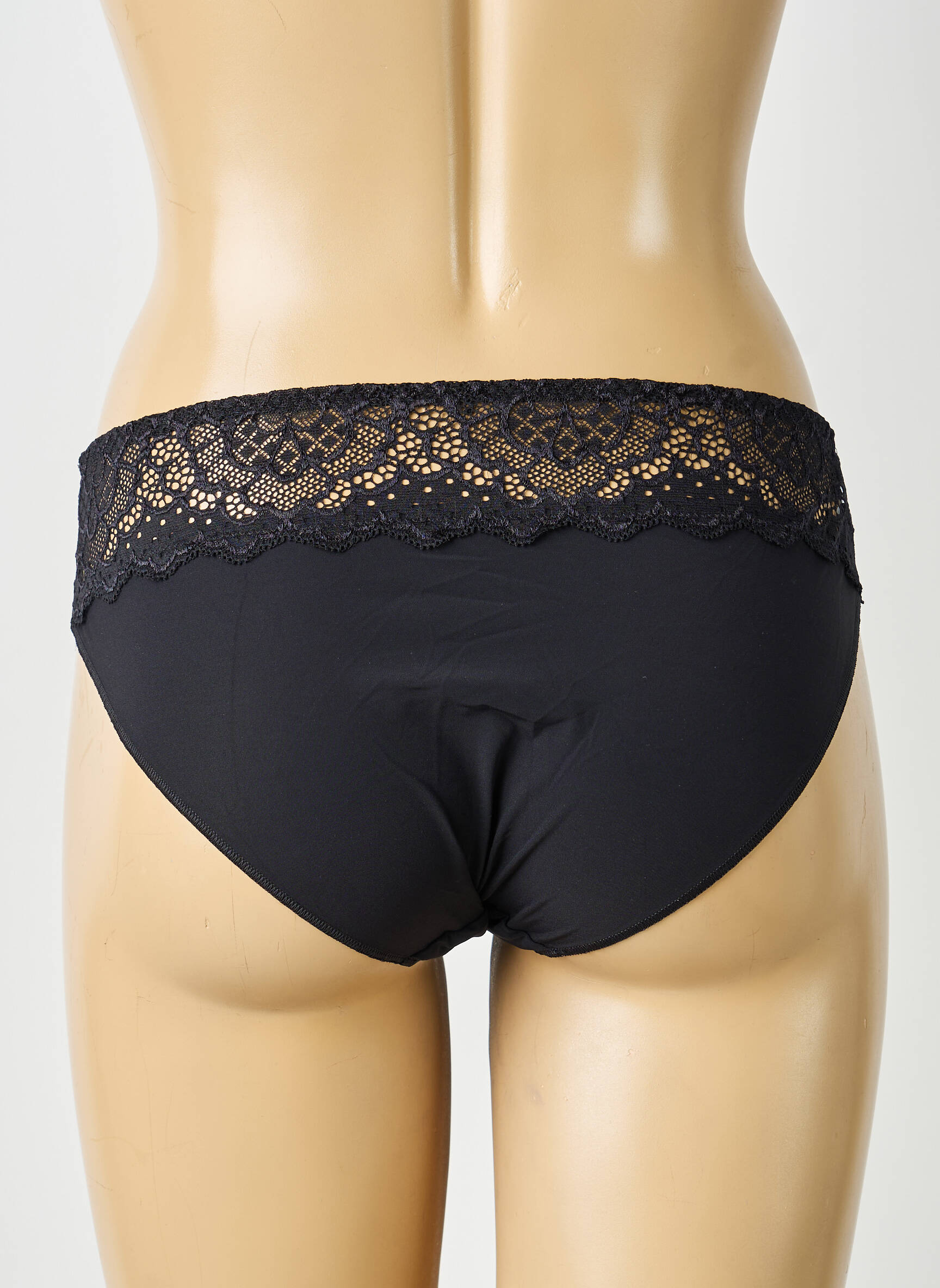 Culotte tissage satiné noir SIMONE PERELE femme