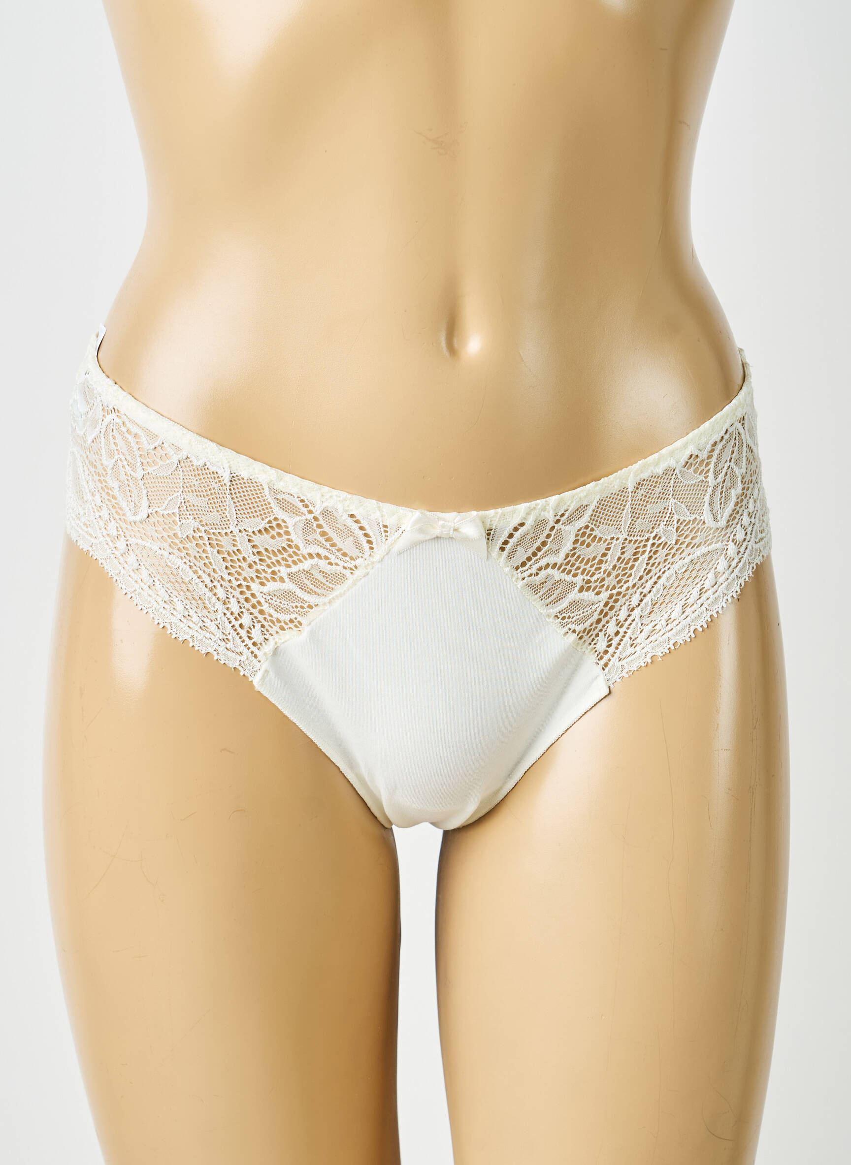 Culotte effet matière satinée beige SIMONE PERELE femme