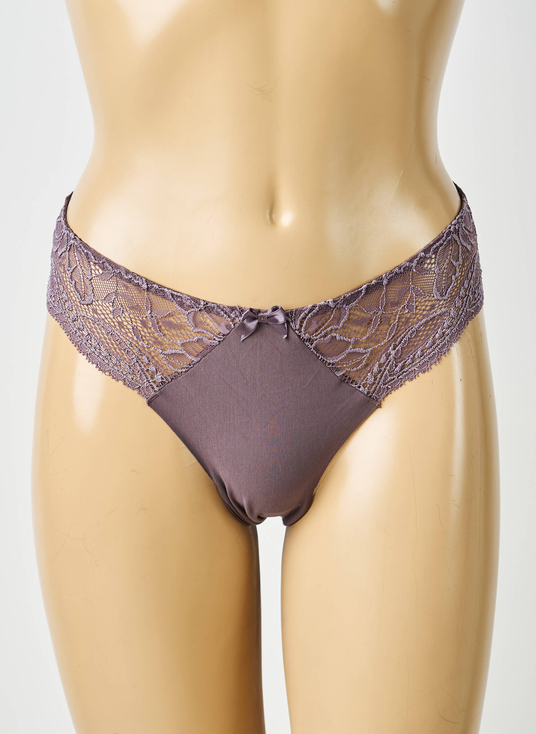 Culotte effet matière satinée violet SIMONE PERELE femme