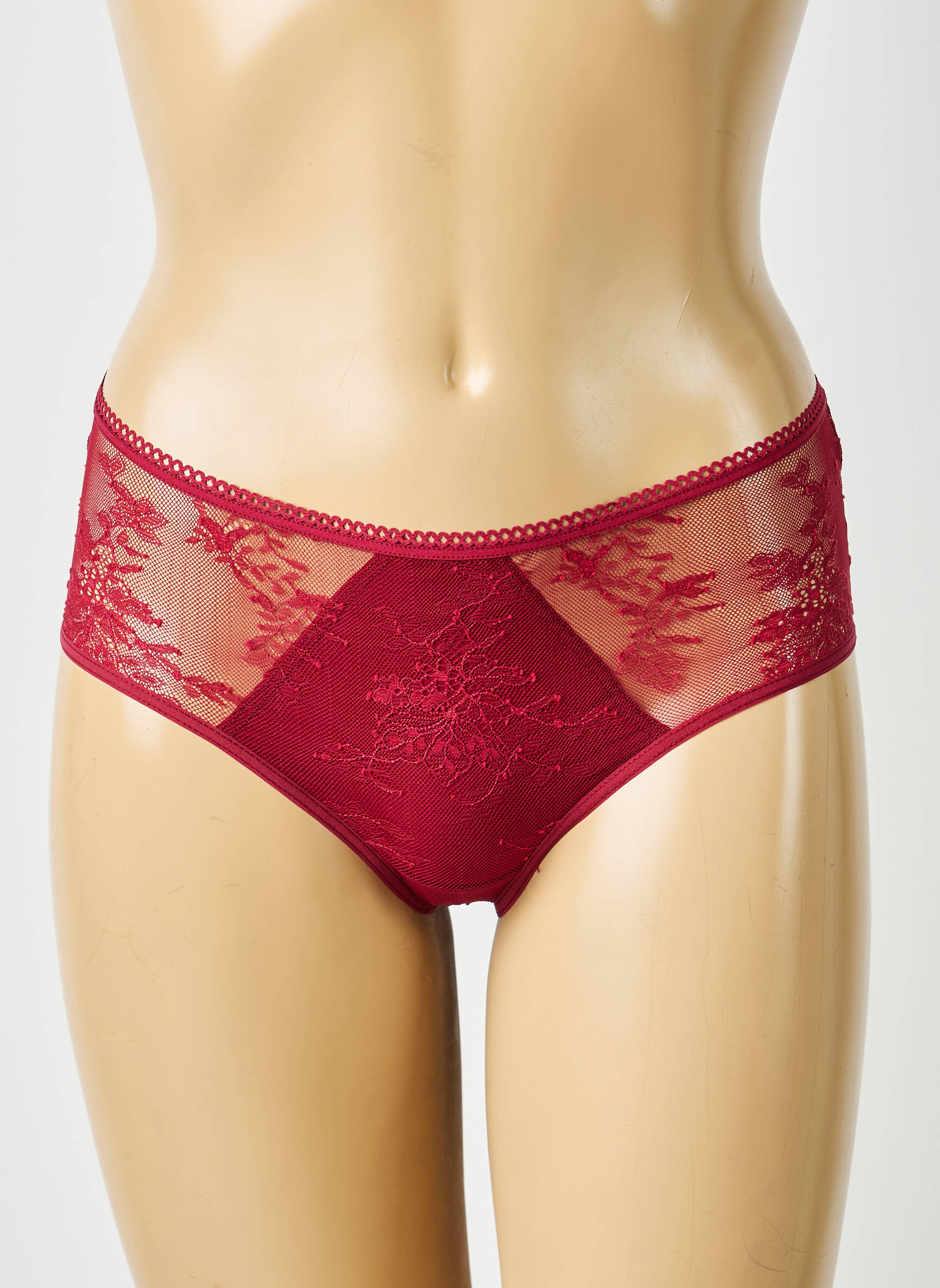 Culotte effet matière satinée rouge PASSIONATA femme