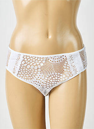 Culotte tissage dentelle blanc IMPLICITE femme