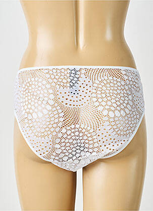 Culotte tissage dentelle blanc IMPLICITE femme