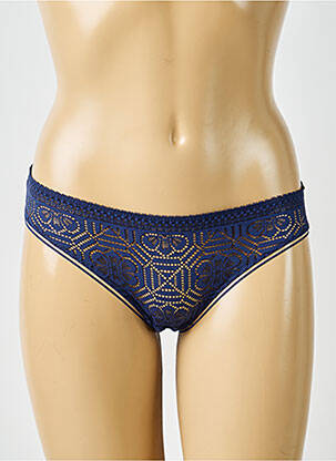 Culotte effet matière satinée bleu SIMONE PERELE femme