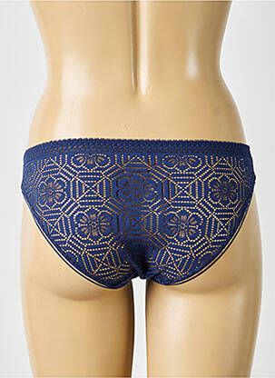 Culotte effet matière satinée bleu SIMONE PERELE femme